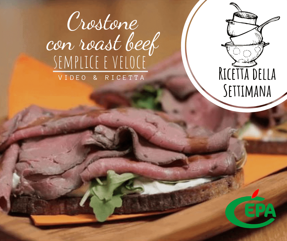 Crostone con roast beef: semplice e veloce – Video e Ricetta