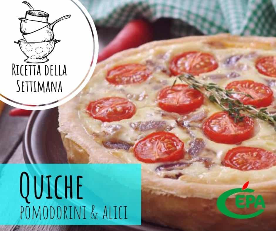 Quiche pomodorini e alici