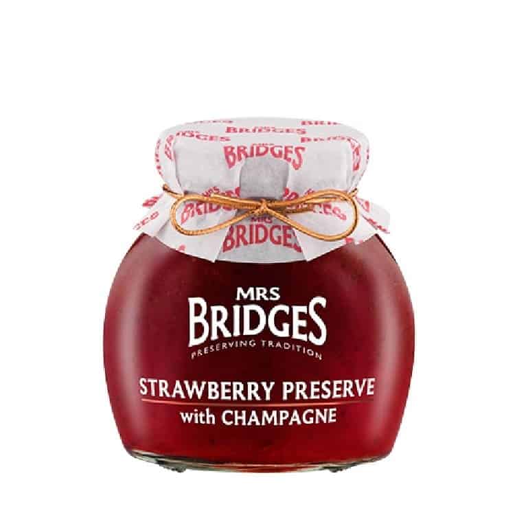 Mrs Bridges Strawberry Preserve with Champagne